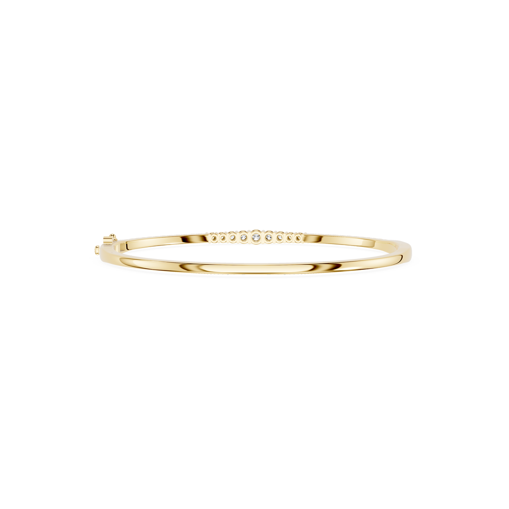 Lab Grown Diamond Line Bangle Bracelet for Women
