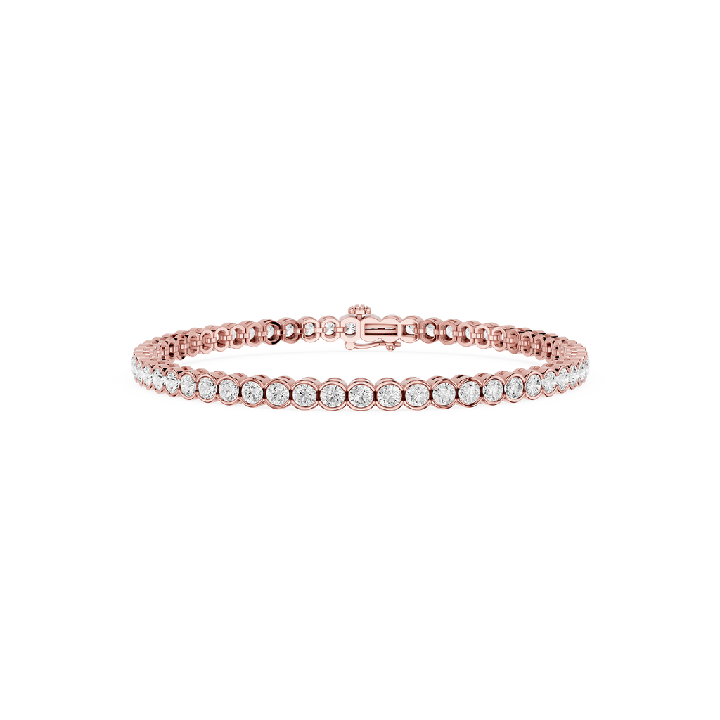 Lab Grown Diamond Bezel Set Tennis Bracelet
