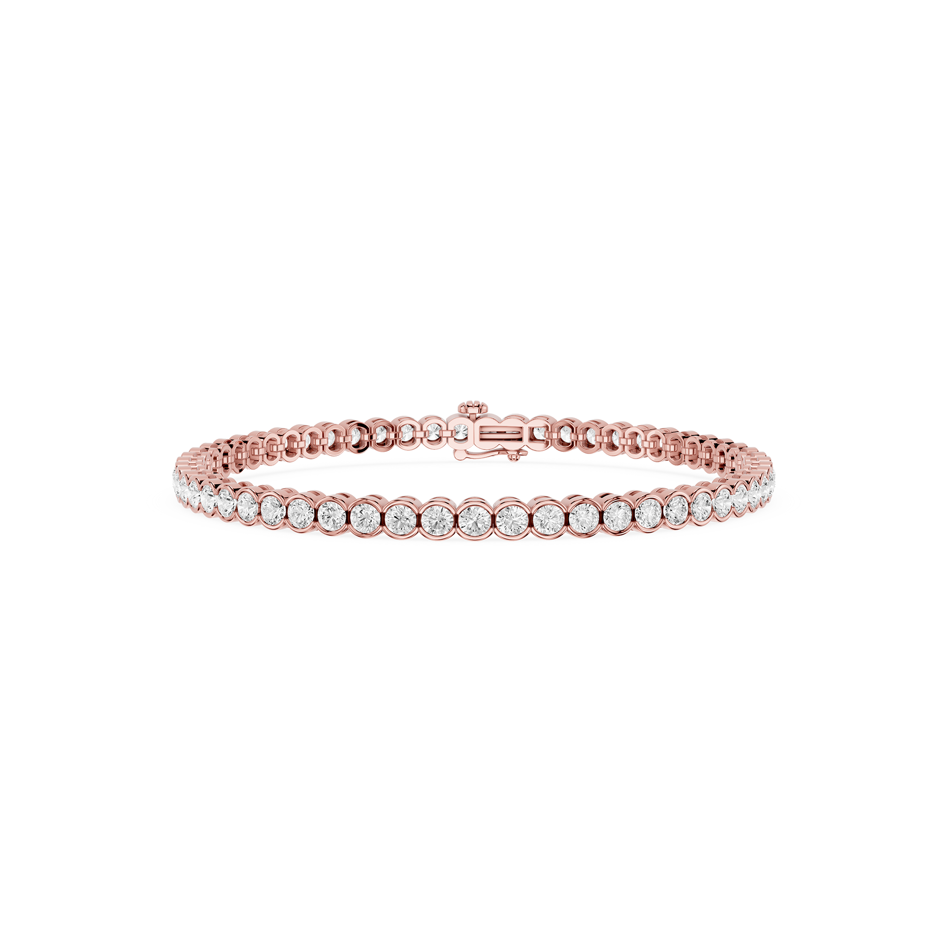 Lab Grown Diamond Bezel Set Tennis Bracelet