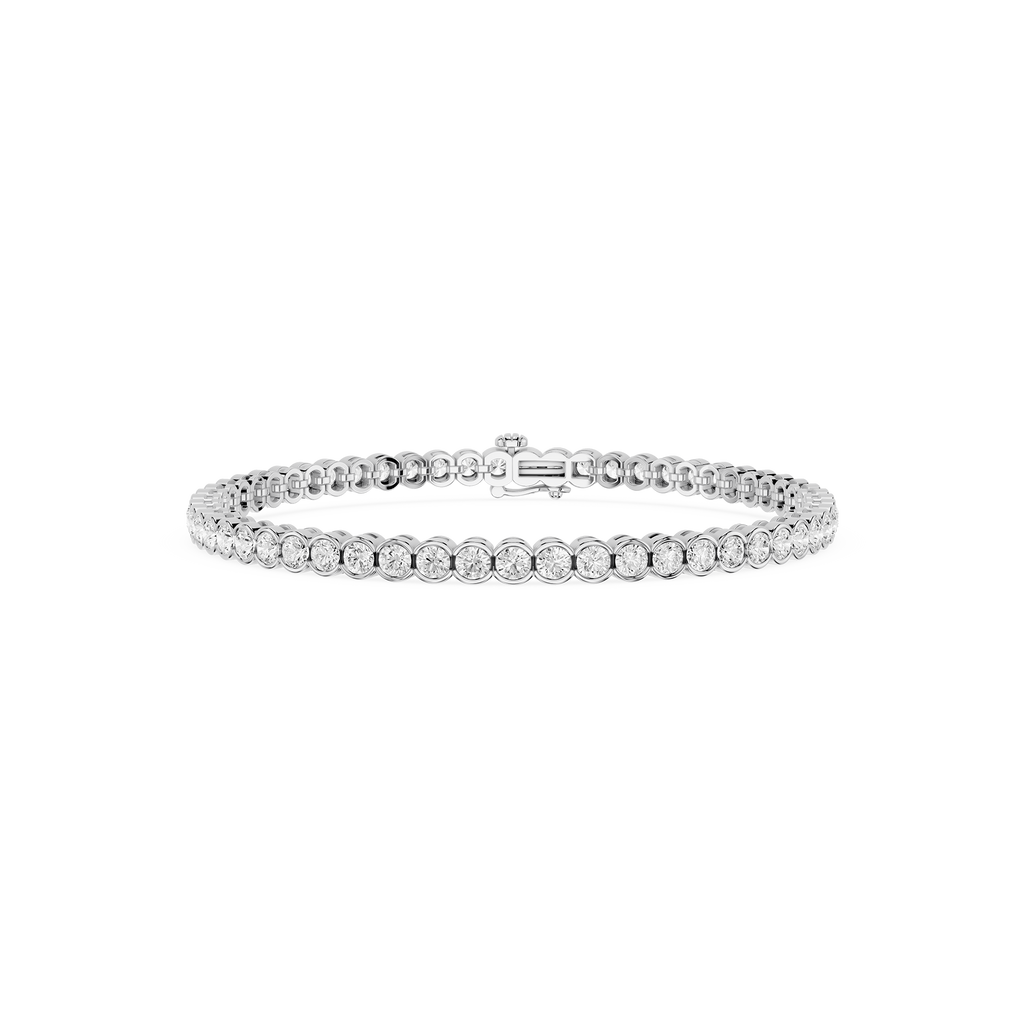 Lab Grown Diamond Bezel Set Tennis Bracelet