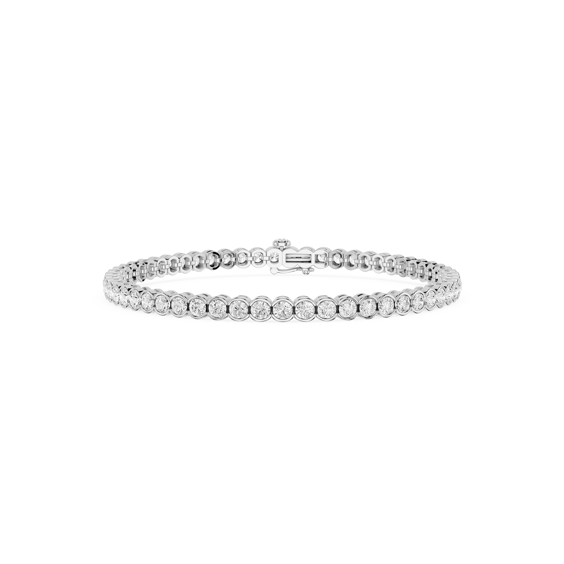 Lab Grown Diamond Bezel Set Tennis Bracelet