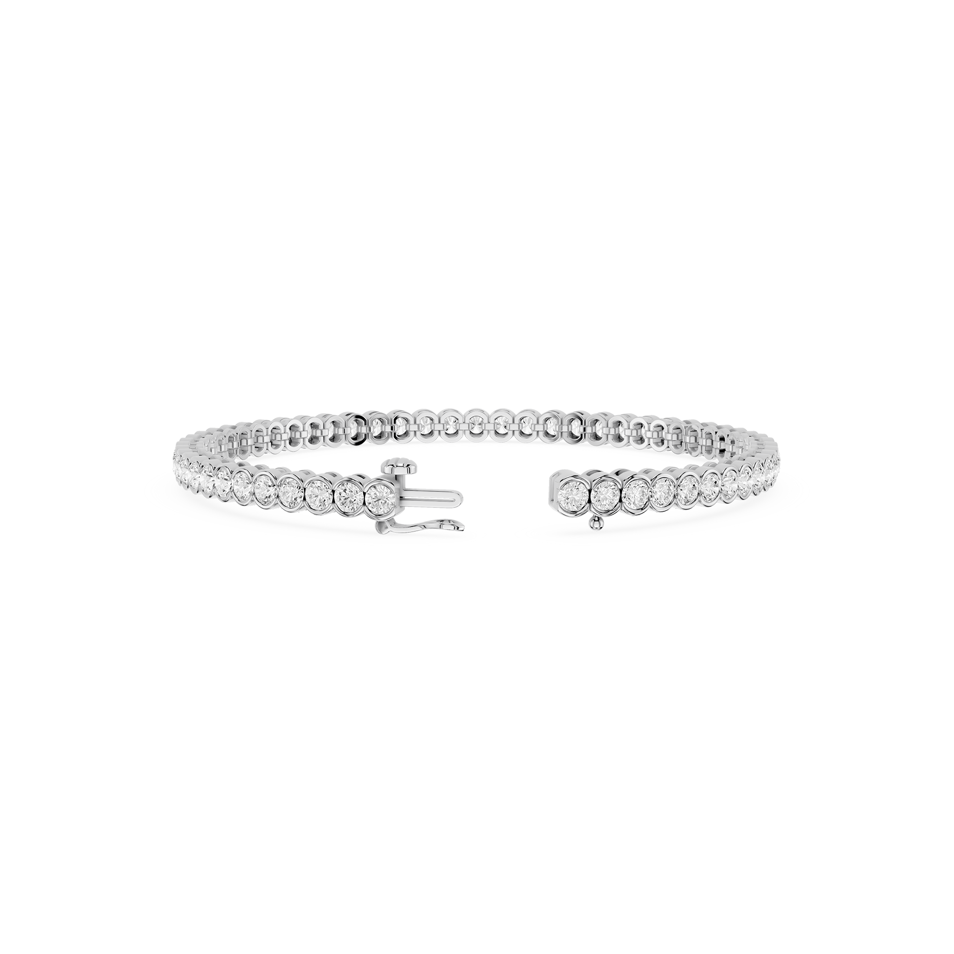 Lab Grown Diamond Bezel Set Tennis Bracelet
