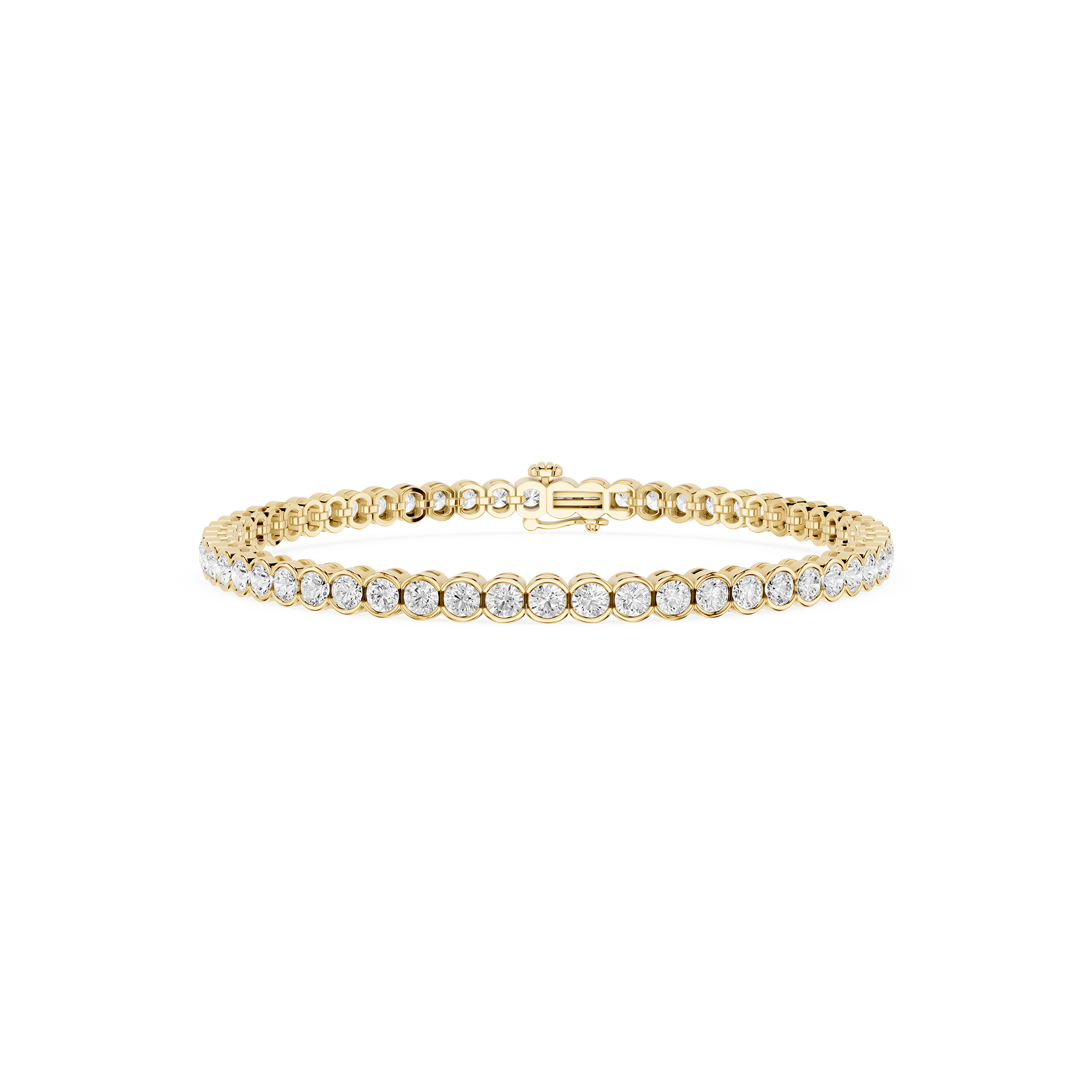 Lab Grown Diamond Bezel Set Tennis Bracelet
