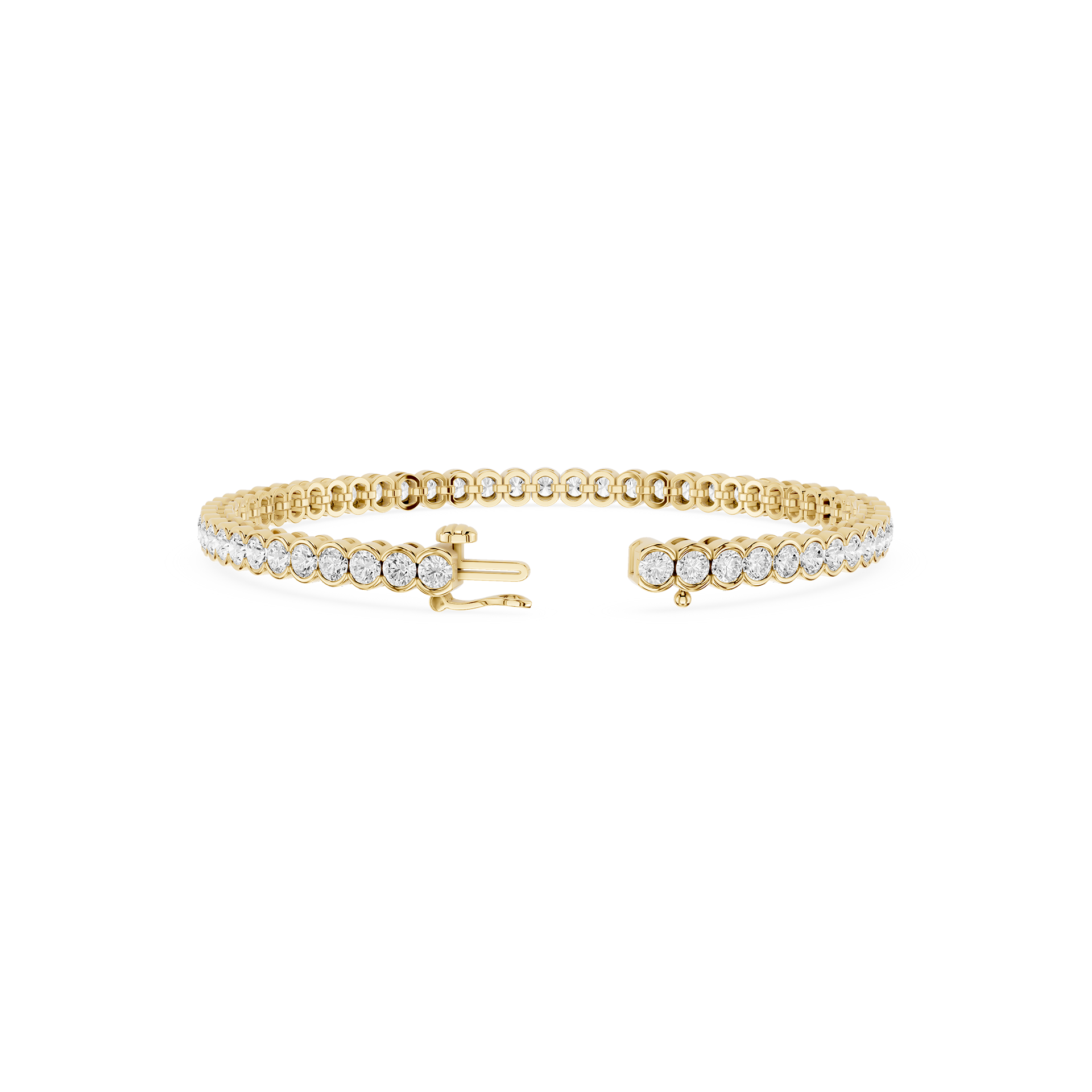 Lab Grown Diamond Bezel Set Tennis Bracelet