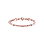 Lab Grown Diamond Halo Station Bangle Bracelet