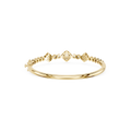 Lab Grown Diamond Halo Station Bangle Bracelet