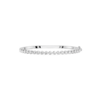 Lab Grown Oval Diamond Half Tennis Bangle Bracelet