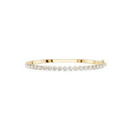 Lab Grown Oval Diamond Half Tennis Bangle Bracelet