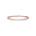 Lab Grown Pear Shape Diamond Tennis Bracelet