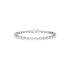 Lab Grown Pear Shape Diamond Tennis Bracelet