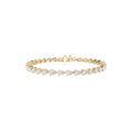 Lab Grown Pear Shape Diamond Tennis Bracelet