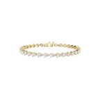 Lab Grown Pear Shape Diamond Tennis Bracelet