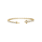 Lab Grown Pear Shape Diamond Tennis Bracelet