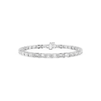 Lab Grown Emerald Cut Diamond Tennis Bracelet
