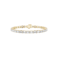 Lab Grown Emerald Cut Diamond Tennis Bracelet