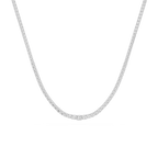 Graduated Round Cut Lab Grown Diamond Tennis Necklace
