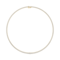 Graduated Round Cut Lab Grown Diamond Tennis Necklace
