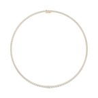 Graduated Round Cut Lab Grown Diamond Tennis Necklace