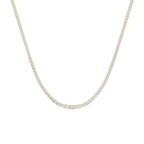 Graduated Round Cut Lab Grown Diamond Tennis Necklace