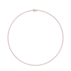 Classic Round Cut Lab Grown Diamond Tennis Necklace