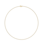 Classic Round Cut Lab Grown Diamond Tennis Necklace