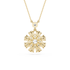 Round Lab Grown Diamond Cluster Pendant