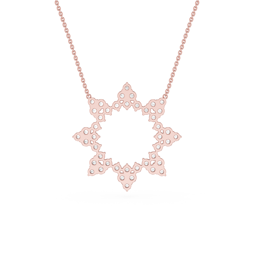 Lab Grown Diamond Open Star Pendant