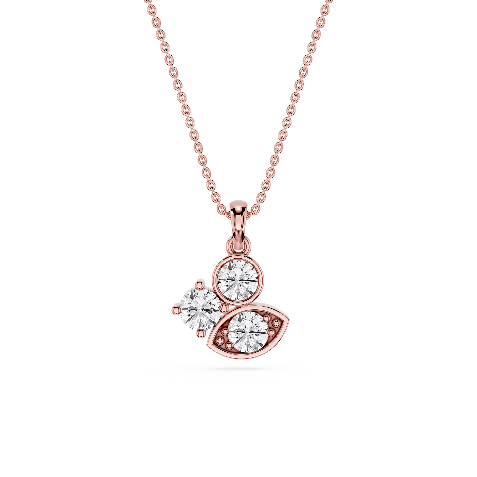 Lab Grown Diamond Evil Eye Pendant