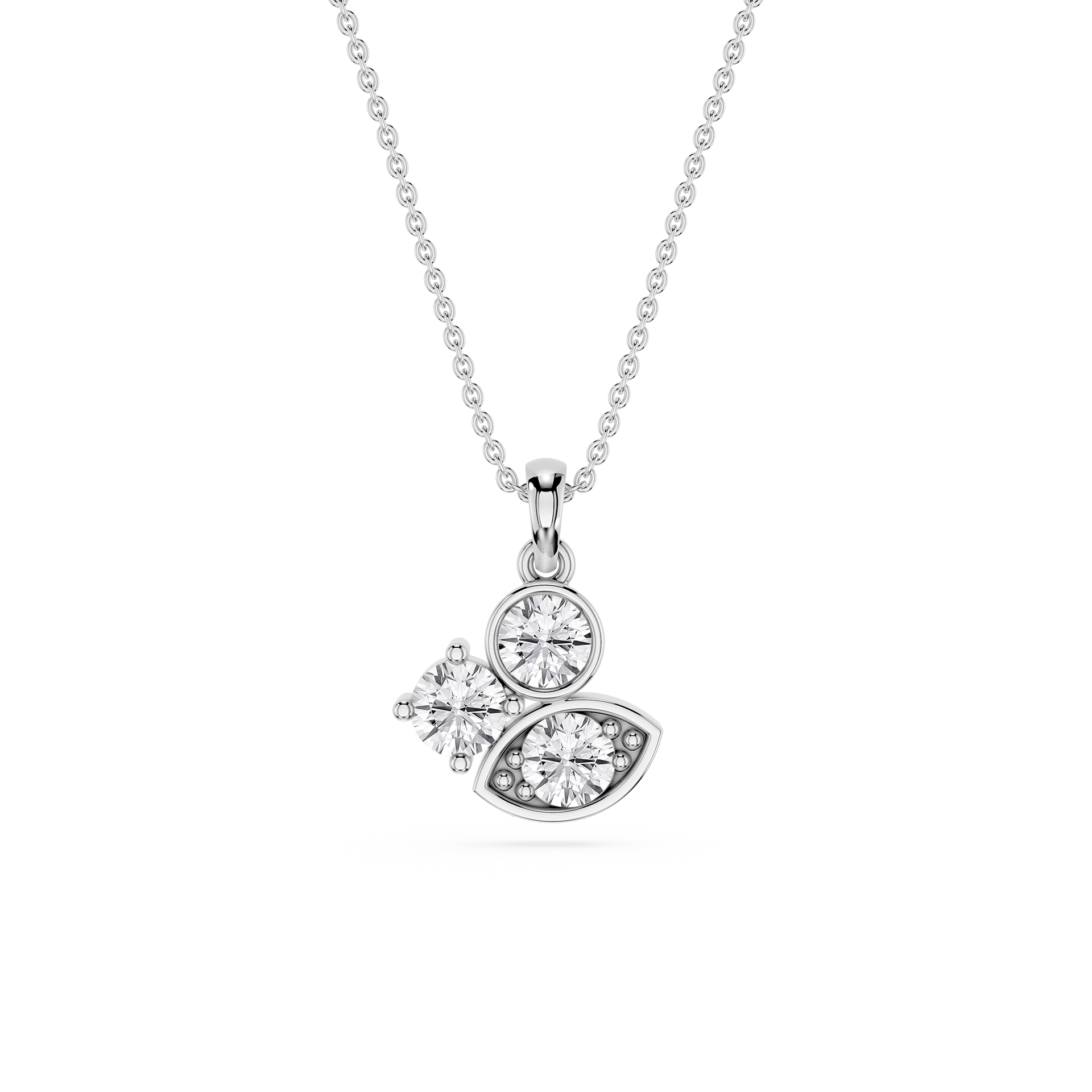 Lab Grown Diamond Evil Eye Pendant