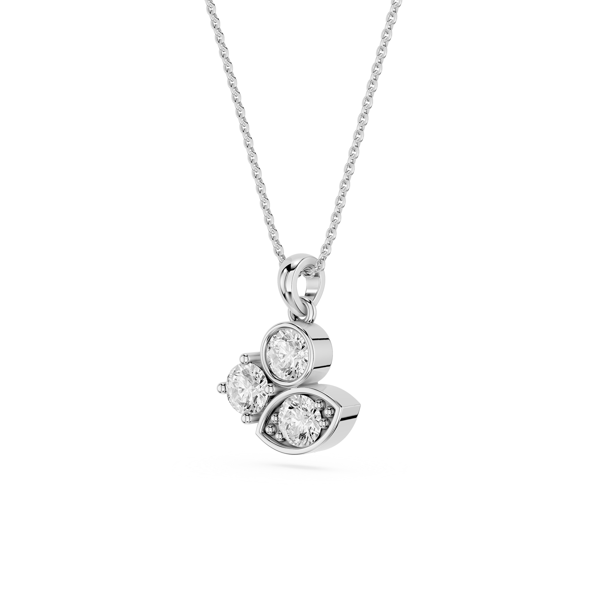Lab Grown Diamond Evil Eye Pendant