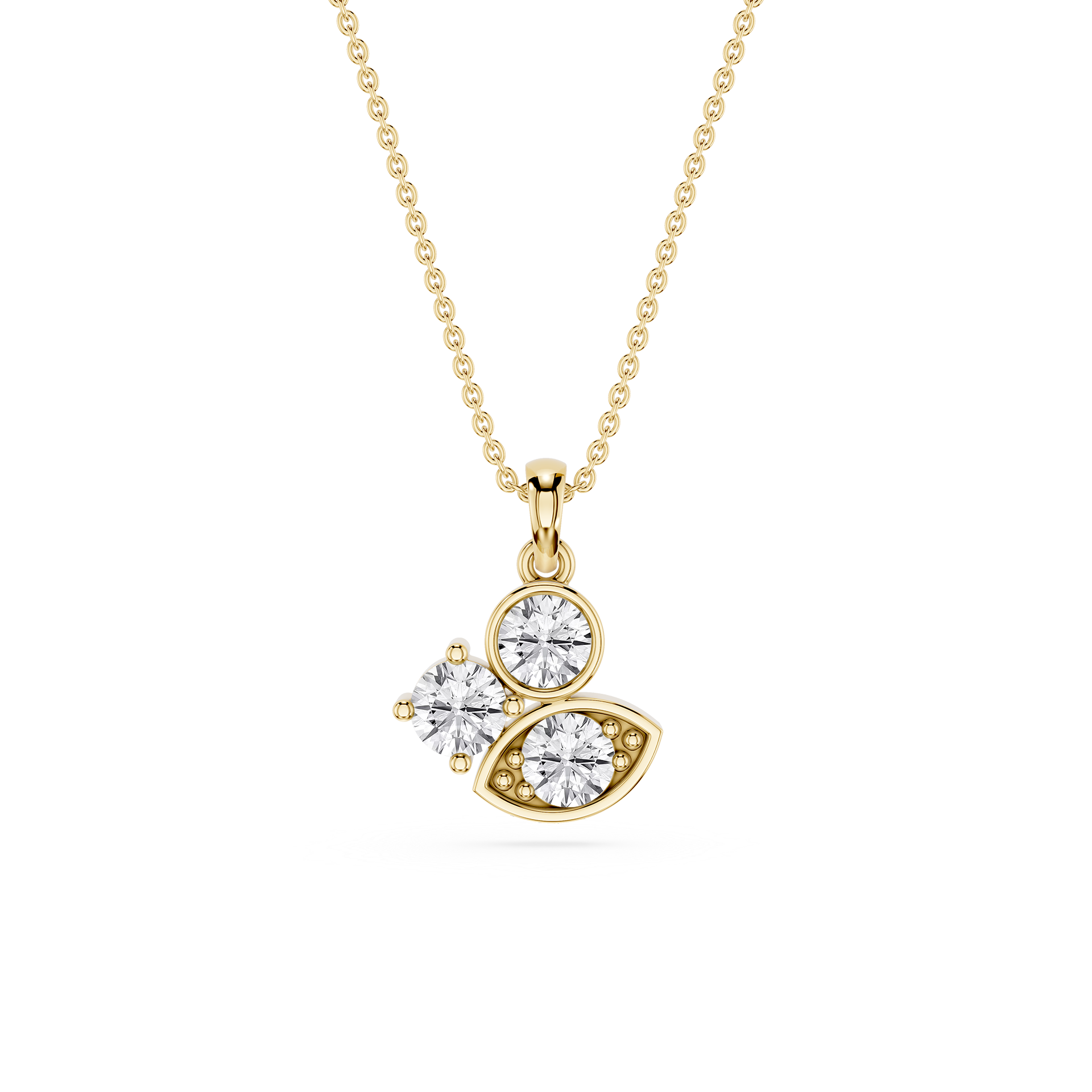Lab Grown Diamond Evil Eye Pendant
