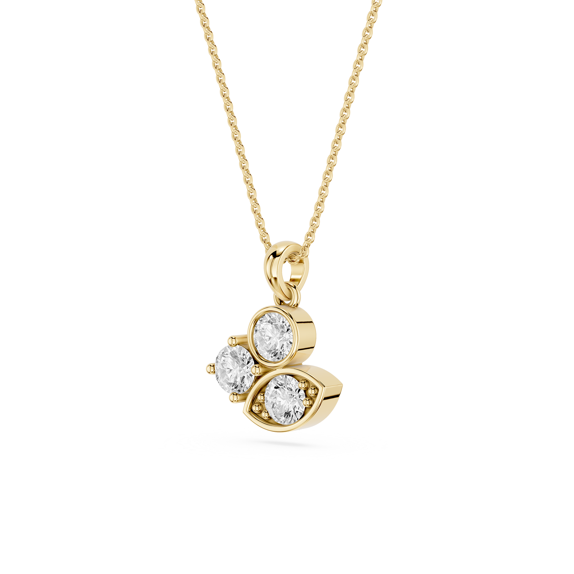 Lab Grown Diamond Evil Eye Pendant