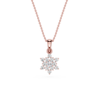 Lab Grown Diamond Snowflake Pendant