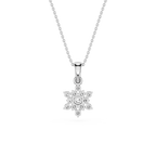 Lab Grown Diamond Snowflake Pendant