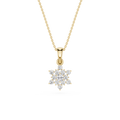 Lab Grown Diamond Snowflake Pendant