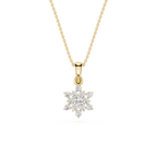 Lab Grown Diamond Snowflake Pendant