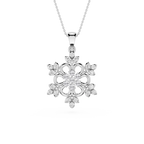 Lab Grown Diamond Floral Pendant for Women