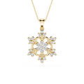 Lab Grown Diamond Floral Pendant for Women