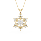 Lab Grown Diamond Floral Pendant for Women