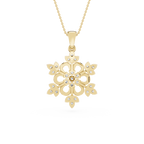Lab Grown Diamond Floral Pendant for Women