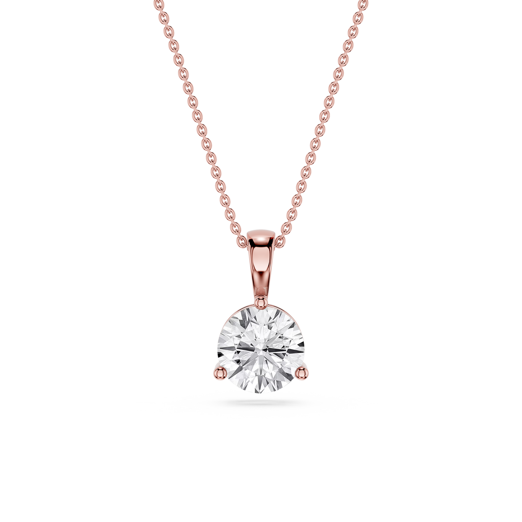 Oval Lab Grown Diamond Solitaire Pendant