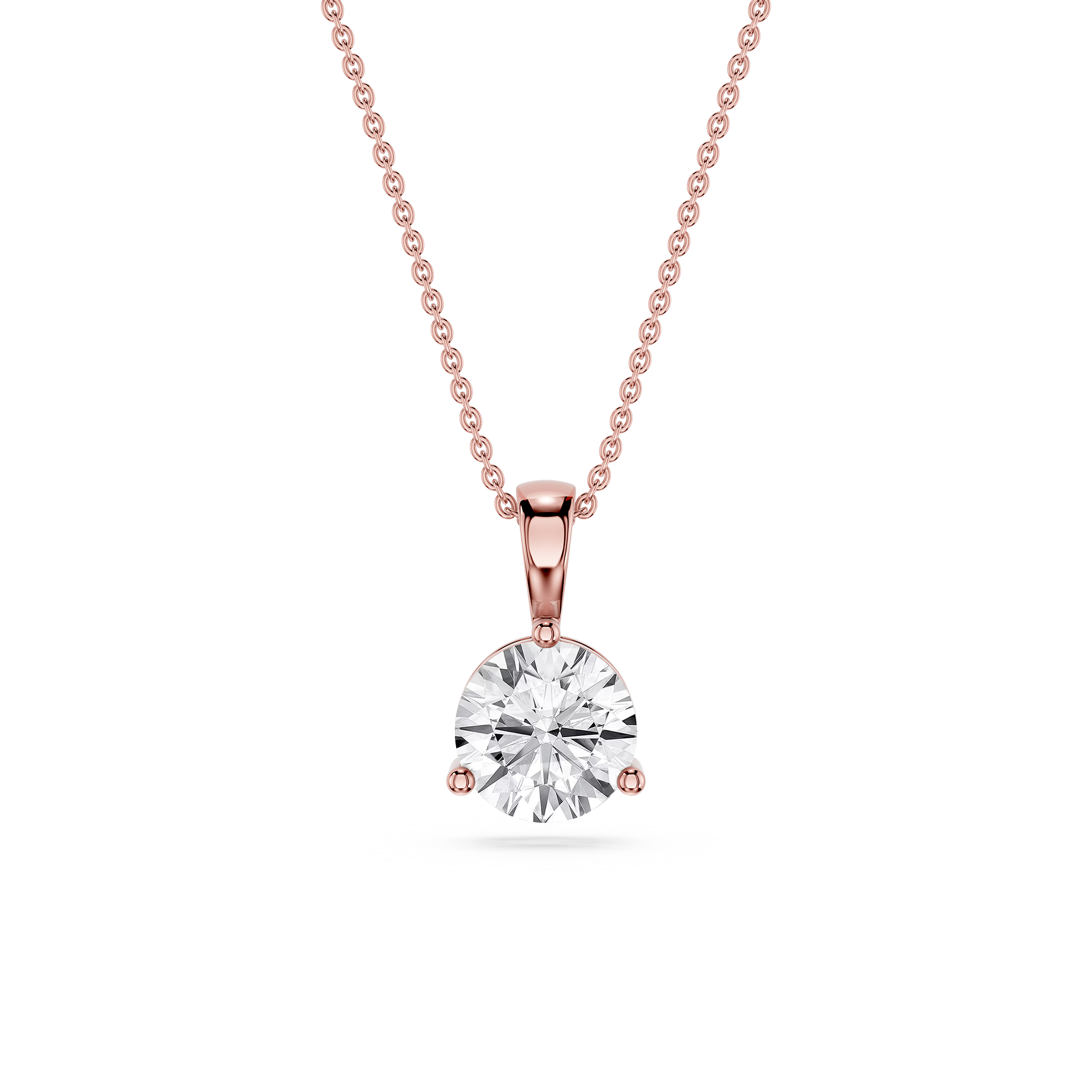 Oval Lab Grown Diamond Solitaire Pendant