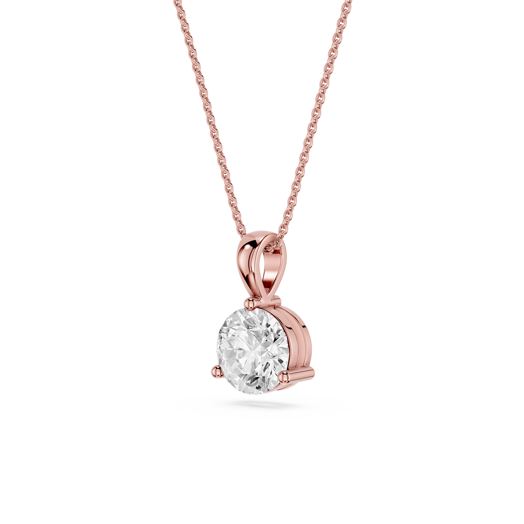 Oval Lab Grown Diamond Solitaire Pendant