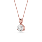Oval Lab Grown Diamond Solitaire Pendant