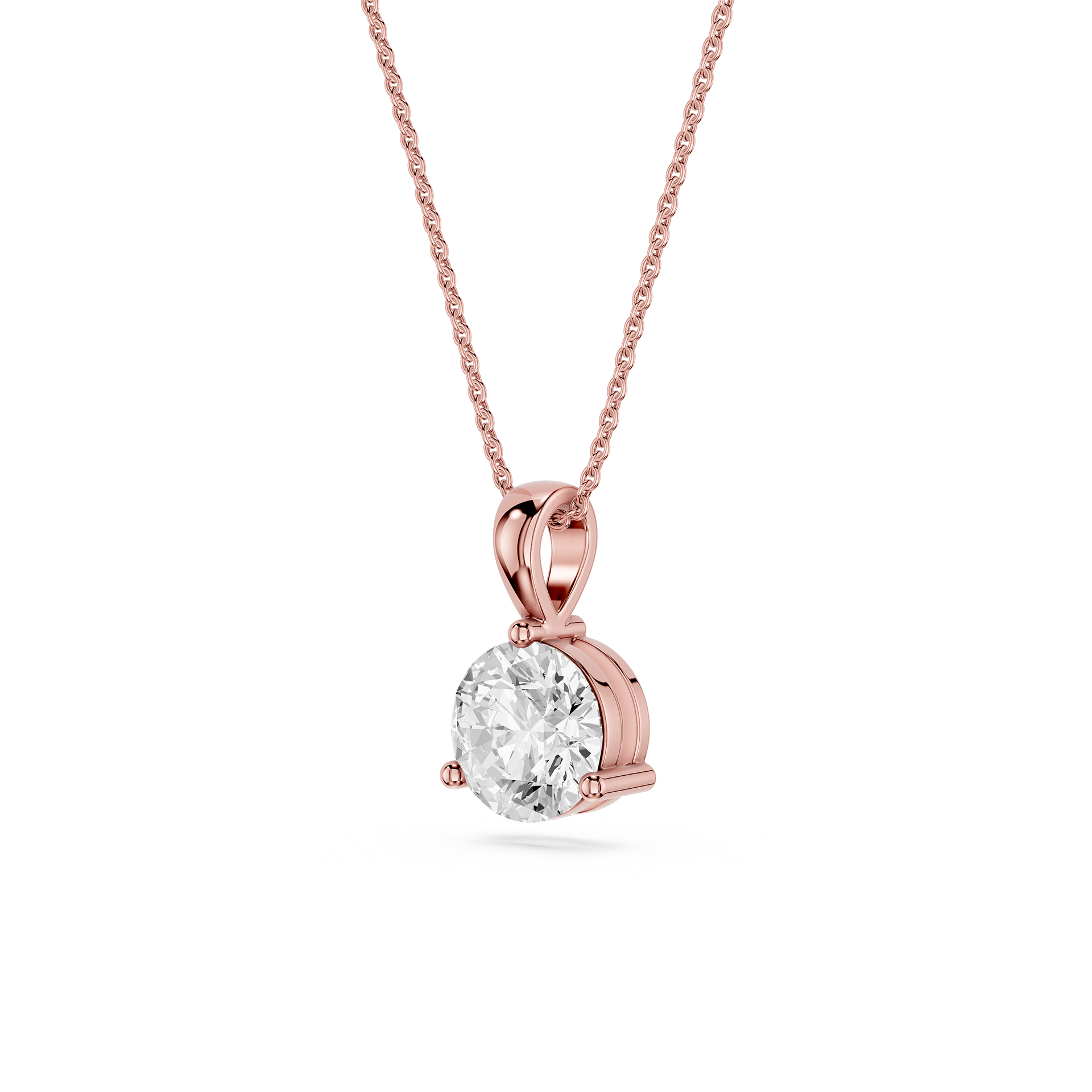 Oval Lab Grown Diamond Solitaire Pendant
