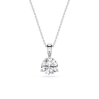 Oval Lab Grown Diamond Solitaire Pendant