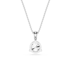 Oval Lab Grown Diamond Solitaire Pendant