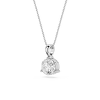 Oval Lab Grown Diamond Solitaire Pendant
