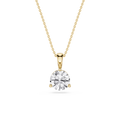 Oval Lab Grown Diamond Solitaire Pendant