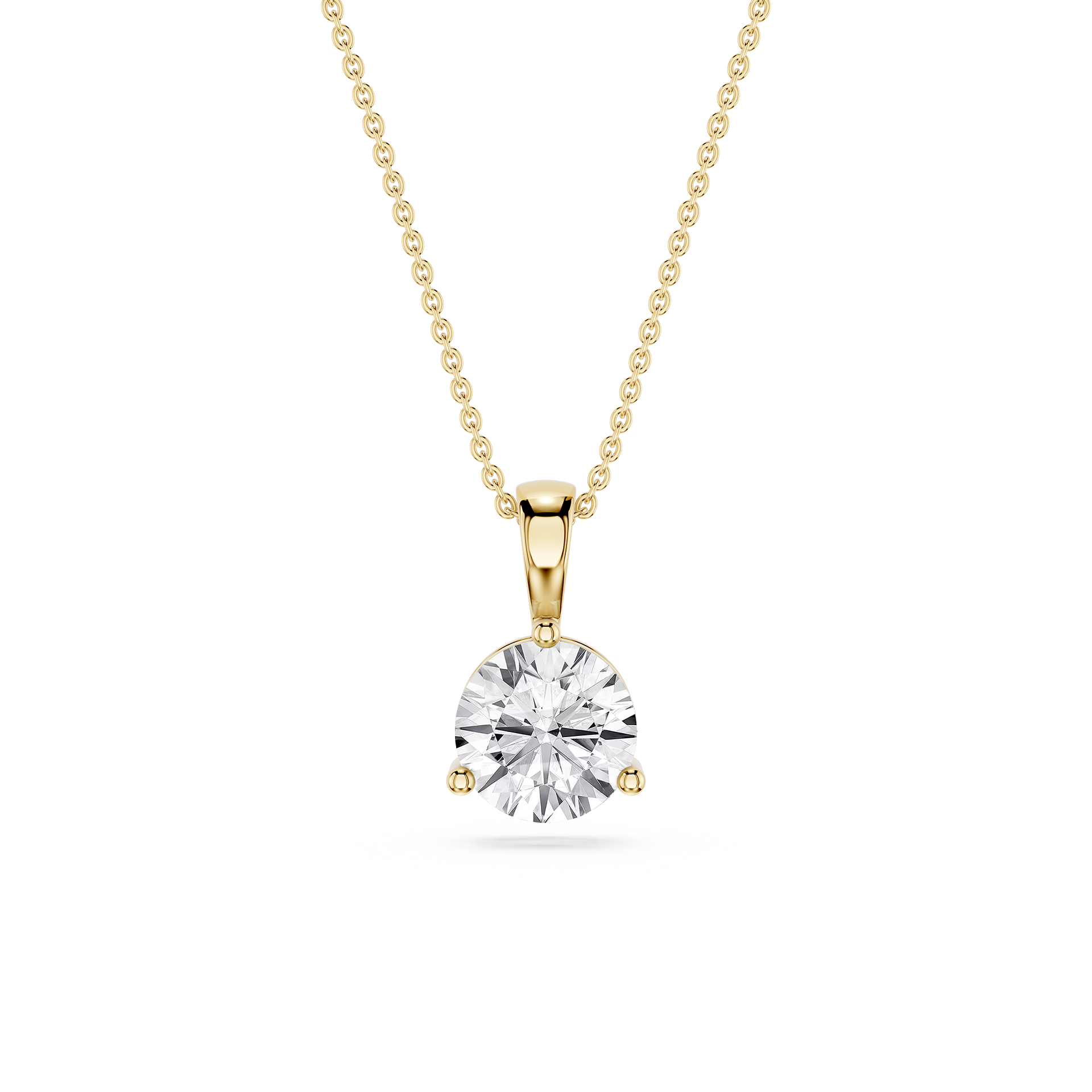 Oval Lab Grown Diamond Solitaire Pendant